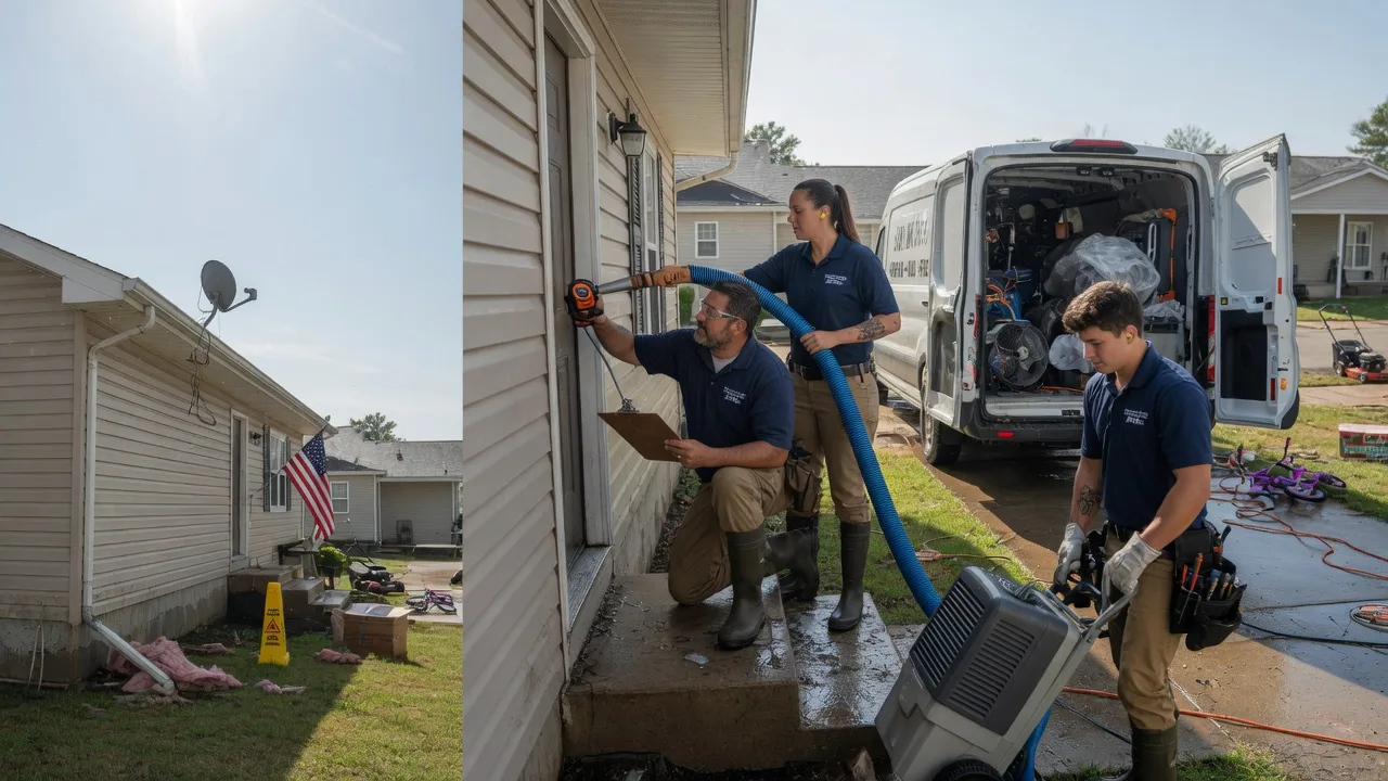 Ceiling Water Damage Restoration in Alden, KS near me